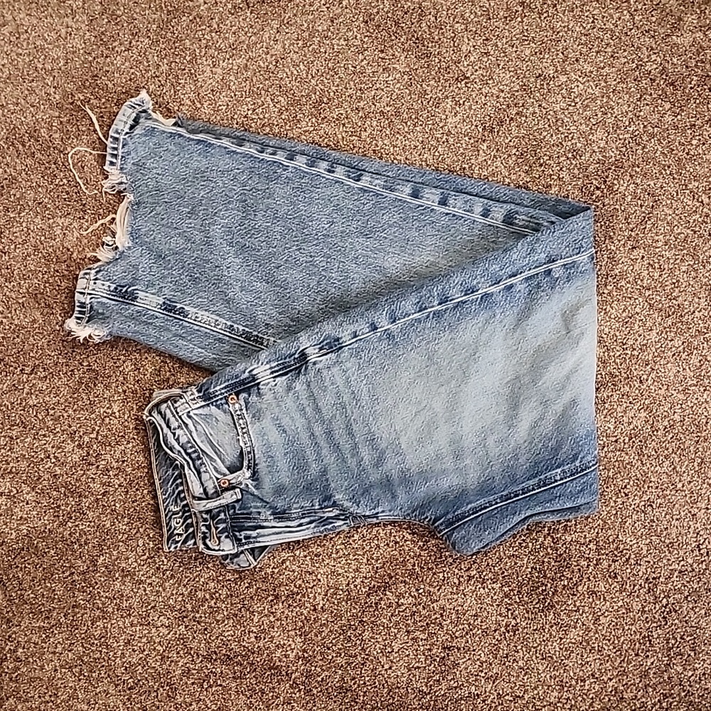 American eagle super high rise baggy wide leg jeans